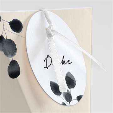 Geschenkbox Hochzeit aquarell in schwarz -schachtel - Vue 2