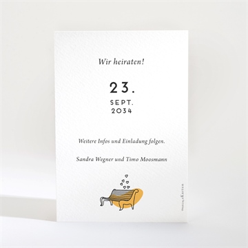 Save the Date Karte bohemian chic - Vue 2