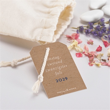 Geschenkbeutel Hochzeit einzigartige fingerabdrücke - Vue 2