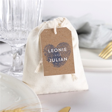 Geschenkbeutel Hochzeit einzigartige fingerabdrücke - Vue 3