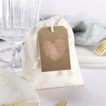 Geschenkbeutel Hochzeit herzabdruck - Vue 3