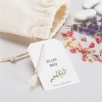 Geschenkbeutel Hochzeit gravur mit ländlichem motiv - Vue 2