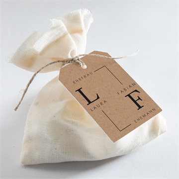 Geschenkanhänger Hochzeit verbunden - Vue 2