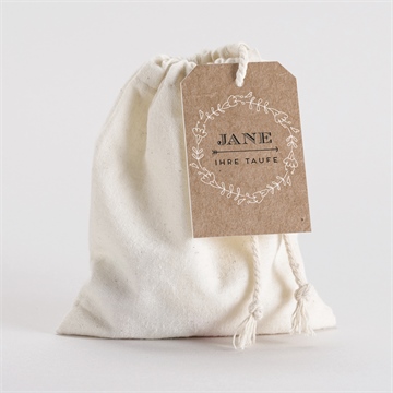 Geschenkbeutel Taufe taufe in kraftpapier