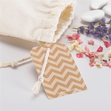 Geschenkbeutel Taufe blaue girlande - Vue 2