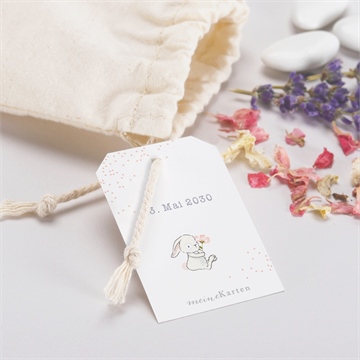 Geschenkbeutel Taufe kleines kaninchen - Vue 2