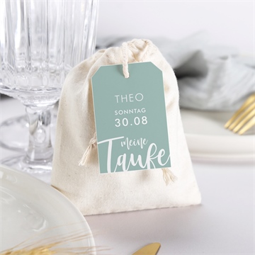 Geschenkbeutel Taufe silbernes kreuz - Vue 3