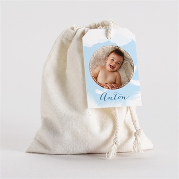 Geschenkbeutel Taufe zarte federn