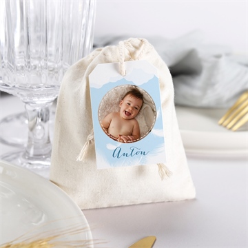 Geschenkbeutel Taufe zarte federn - Vue 3