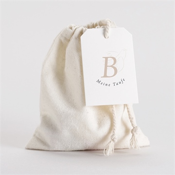 Geschenkbeutel Taufe goldene taube