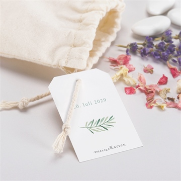 Geschenkbeutel Kommunion blätter und vergoldung - Vue 2