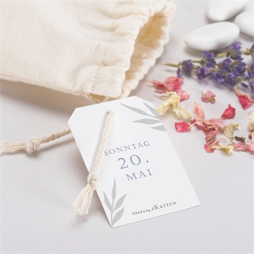 Geschenkbeutel Kommunion vergiss mich nicht - blau - Vue 2