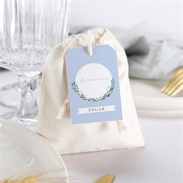 Geschenkbeutel Kommunion zartes blau - Vue 3