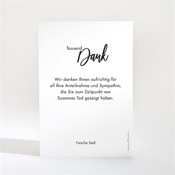 Trauerdanksagung auf immer und ewig - Vue 2