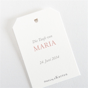 Geschenkanhänger Taufe prachtvoll - Vue 3