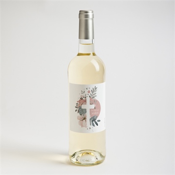 Flaschenetikett Taufe prachtvoll - Vue 2