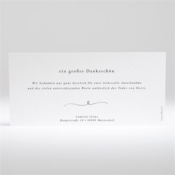 Trauerdanksagung schöne erinnerung - quer/lang - vue 2