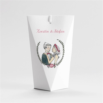 Geschenkbox Hochzeit hochzeitspaar - schachtel - Vue 4