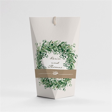 Geschenkbox Hochzeit frühlingskranz - schachtel - Vue 4