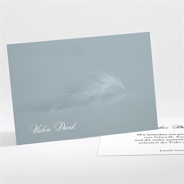 Trauerdanksagung federleicht