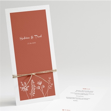 Menükarte Hochzeit ref. N221182