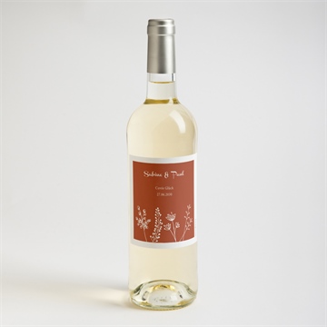 Flaschenetikett Hochzeit herbstblüten - Vue 2