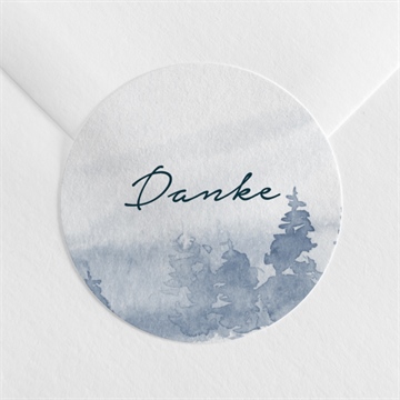 Aufkleber Trauer waldaquarell