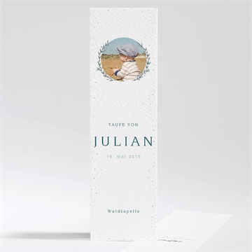 Andenken Taufe blätterranke grün