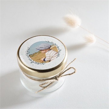 Aufkleber Taufe blätterranke grün - Vue 2