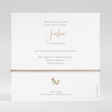 Einladung Taufe sanfte poesie - Vue 2