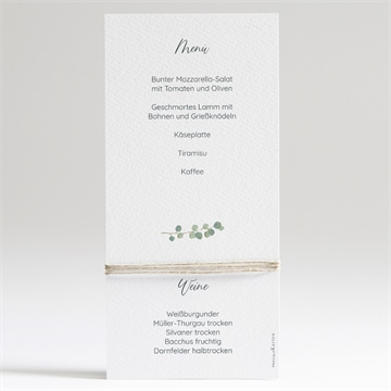 Menükarte Taufe graziös - Vue 2
