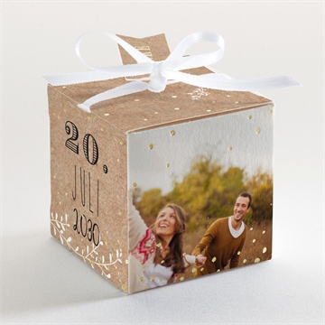 Geschenkbox Hochzeit zurück zur natur - gold - Vue 3
