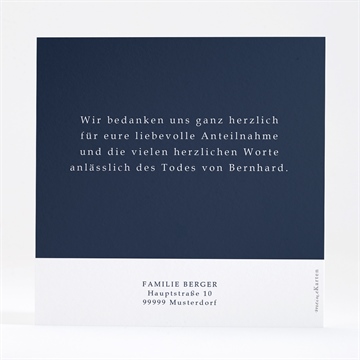 Trauerdanksagung sein schönstes lachen - silber - vue 4