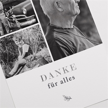 Trauerdanksagung sein roman - silber hochkant - Vue 3