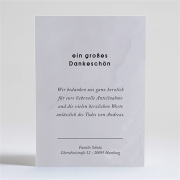 Trauerdanksagung abschied - silber - Vue 4