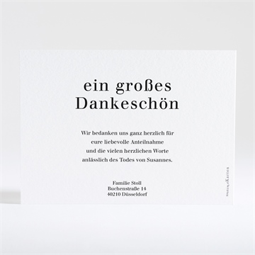 Trauerdanksagung für die ewigkeit - silber - Vue 3