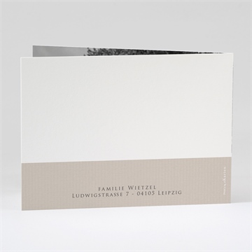 Trauerdanksagung hommage - klappkarte - Vue 3