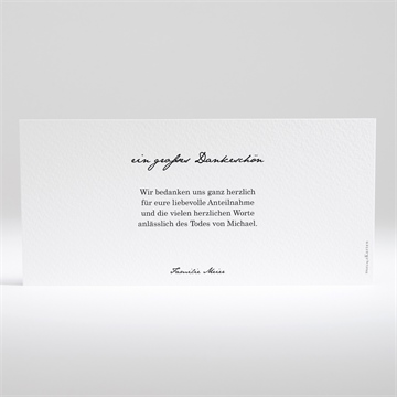 Trauerdanksagung zitat - querformat - Vue 2