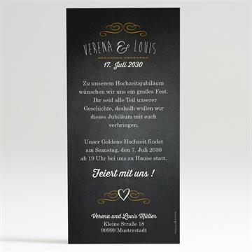 Einladung Hochzeitsjubiläum retrospective - 50 jahre - vue 2