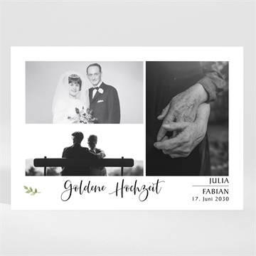 Einladung Hochzeitsjubiläum gemeinsam - 50 jahre