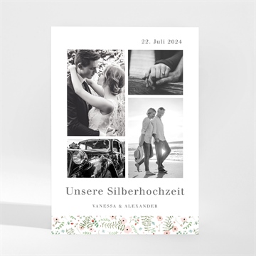 Einladung Hochzeitsjubiläum positiv - 25 jahre