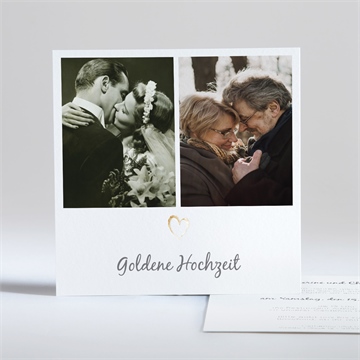 Einladung Hochzeitsjubiläum goldenes herz