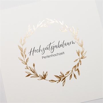 Einladung Hochzeitsjubiläum goldener kranz - vue 3