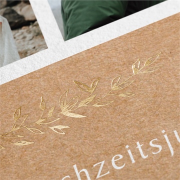 Einladung Hochzeitsjubiläum goldener zweig - vue 2