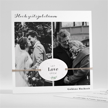 Einladung Hochzeitsjubiläum liebe für immer - saatpapier