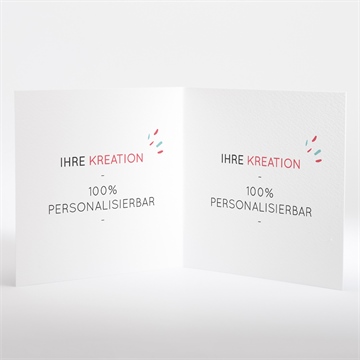 Einladung Hochzeitsjubiläum blanco 13,5x13,5cm (n451152) - vue 2