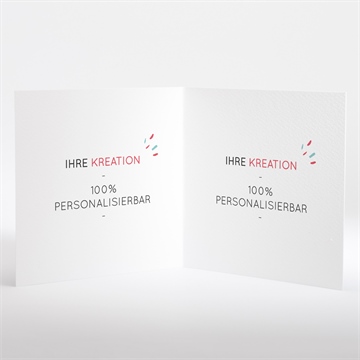 Einladung Hochzeitsjubiläum blanco 15x15cm (n46130) - vue 2