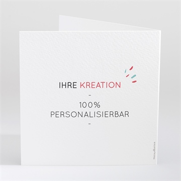 Einladung Hochzeitsjubiläum blanco 15x15cm (n46130) - vue 3