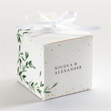 Geschenkbox Hochzeit unter dem olivenbaum - gold - vue 3