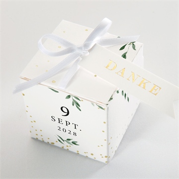 Geschenkbox Hochzeit unter dem olivenbaum - gold - vue 4